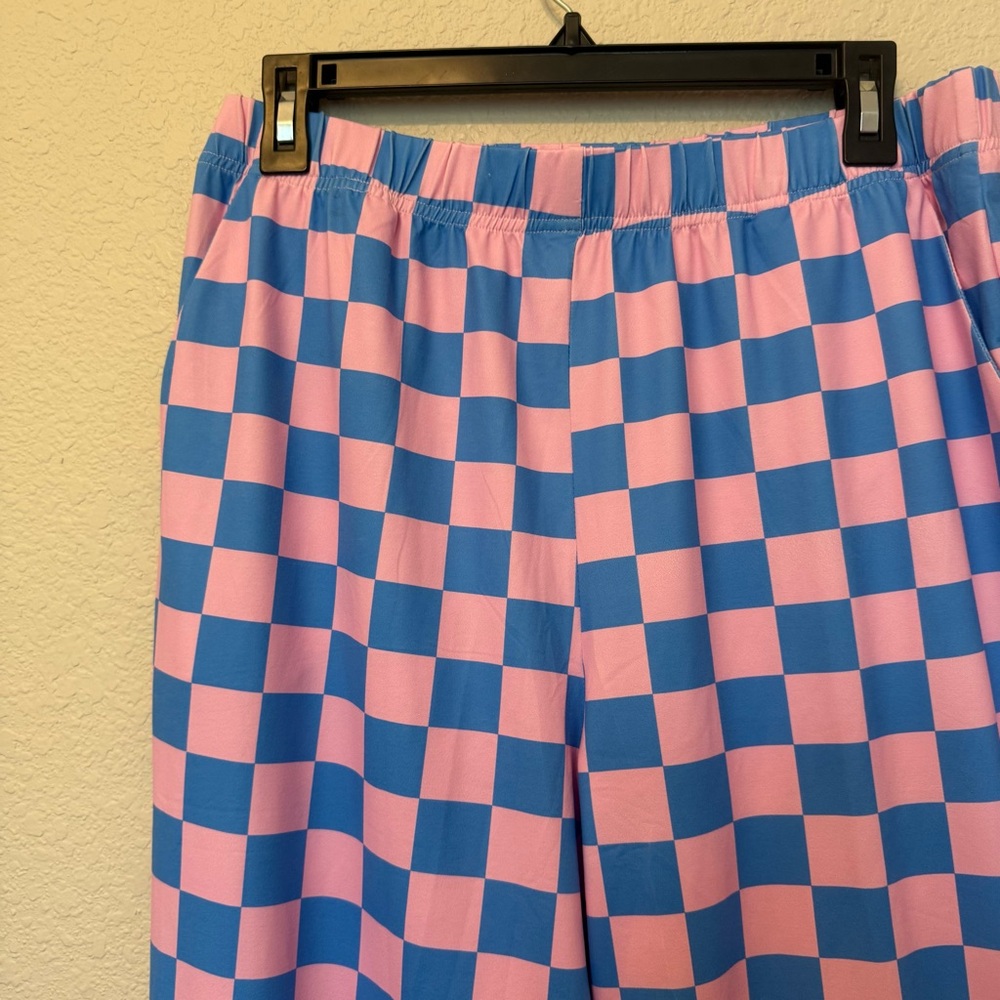 Large Plaid Pants High Rise trousers - Picture 10 of 13